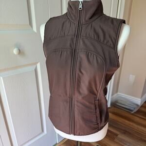 Tek Gear mixed-media vest women’s small Full zip, mock neck handwarming pockets